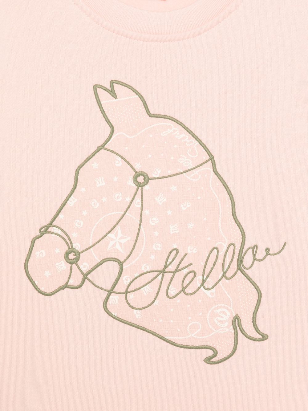Felpa per bambina Stella McCartney Kids rosa con ricamo sul davanti TZ4B70 Z3059 50M STELLA McCARTNEY KIDS 