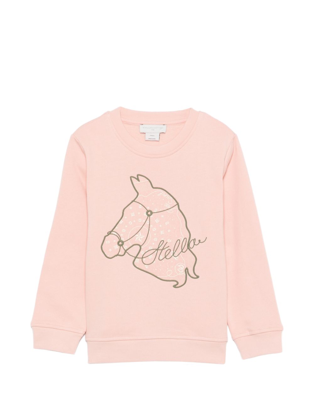 Felpa per bambina Stella McCartney Kids rosa con ricamo sul davanti TZ4B70 Z3059 50M STELLA McCARTNEY KIDS 