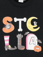 Felpa per bambini Stella McCartney Kids nera con stampa grafica TZ4C70 Z3059 930 STELLA McCARTNEY KIDS 