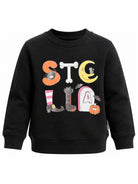 Felpa per bambini Stella McCartney Kids nera con stampa grafica TZ4C70 Z3059 930 STELLA McCARTNEY KIDS 
