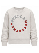 Felpa per bambina Stella McCartney Kids beige con effetto mélange TZ4D20 Z3059 870 STELLA McCARTNEY KIDS 