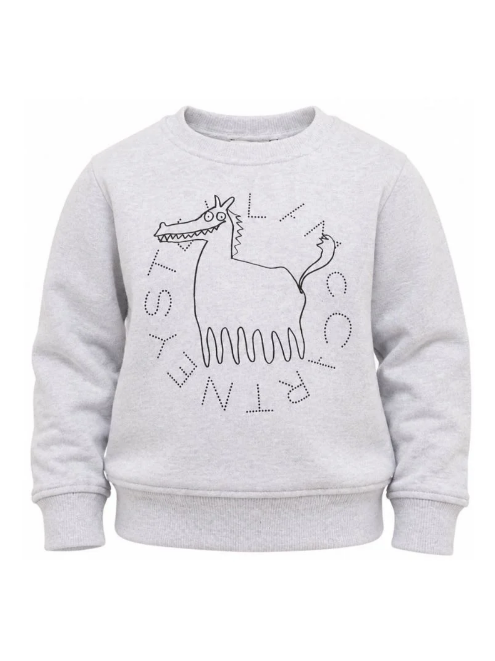 Felpa per bambino Stella McCartney kids grigia con stampa grafica TZ4P60 Z4016 807 STELLA McCARTNEY KIDS 