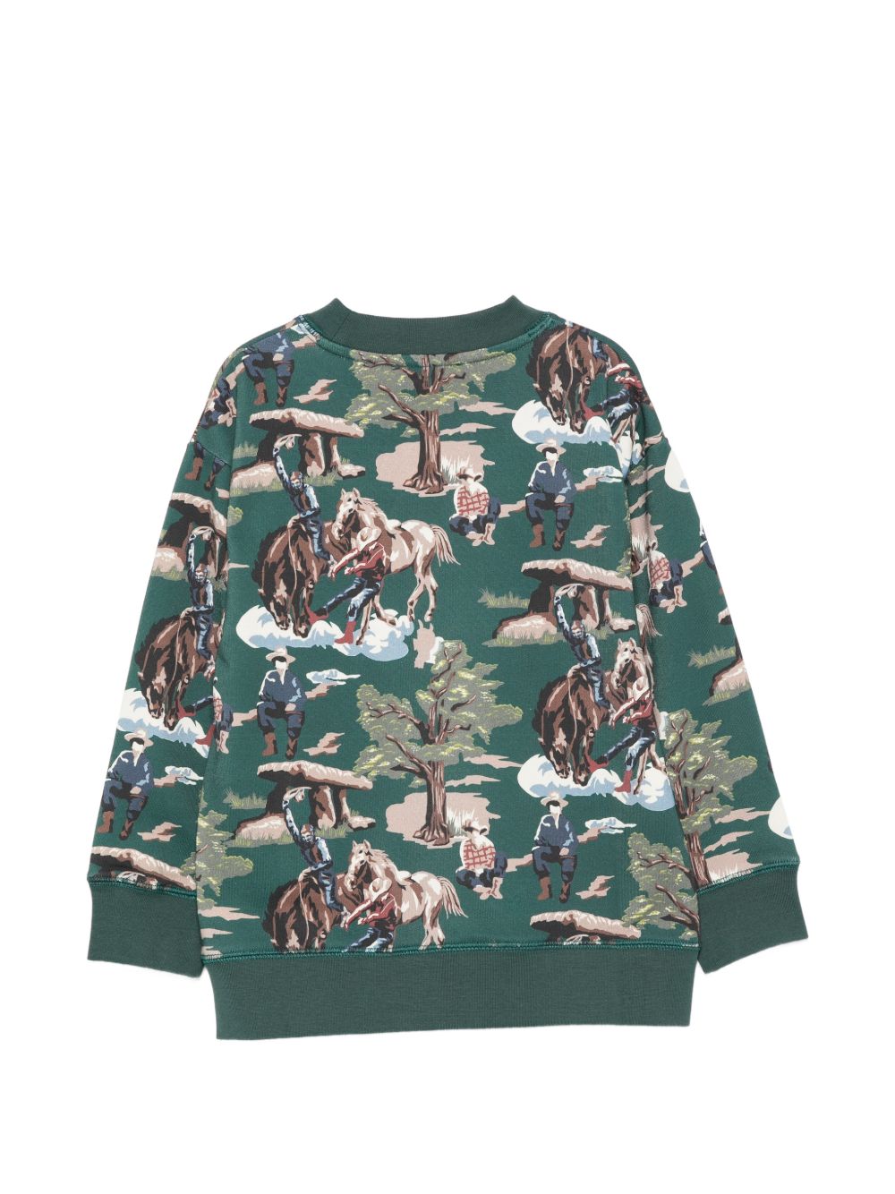 Felpa per bambino Stella McCartney Kids verde con stampa grafica TZ4P80 Z3951 737MC STELLA McCARTNEY KIDS 