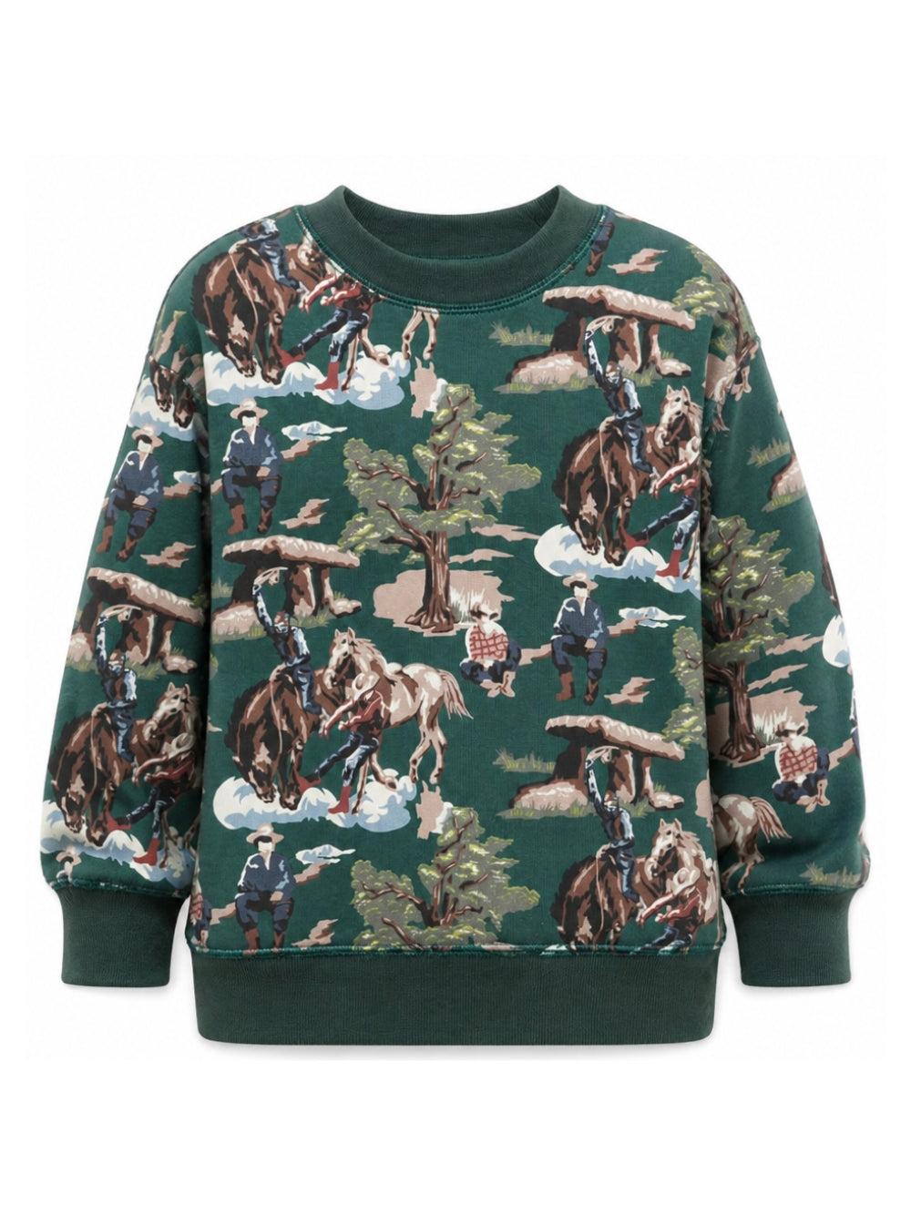 Felpa per bambino Stella McCartney Kids verde con stampa grafica TZ4P80 Z3951 737MC STELLA McCARTNEY KIDS 