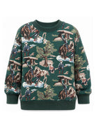 Felpa per bambino Stella McCartney Kids verde con stampa grafica TZ4P80 Z3951 737MC STELLA McCARTNEY KIDS 