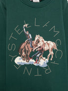 Felpa per bambino Stella McCartney Kids verde con stampa grafica TZ4P90 Z3059 737 STELLA McCARTNEY KIDS 