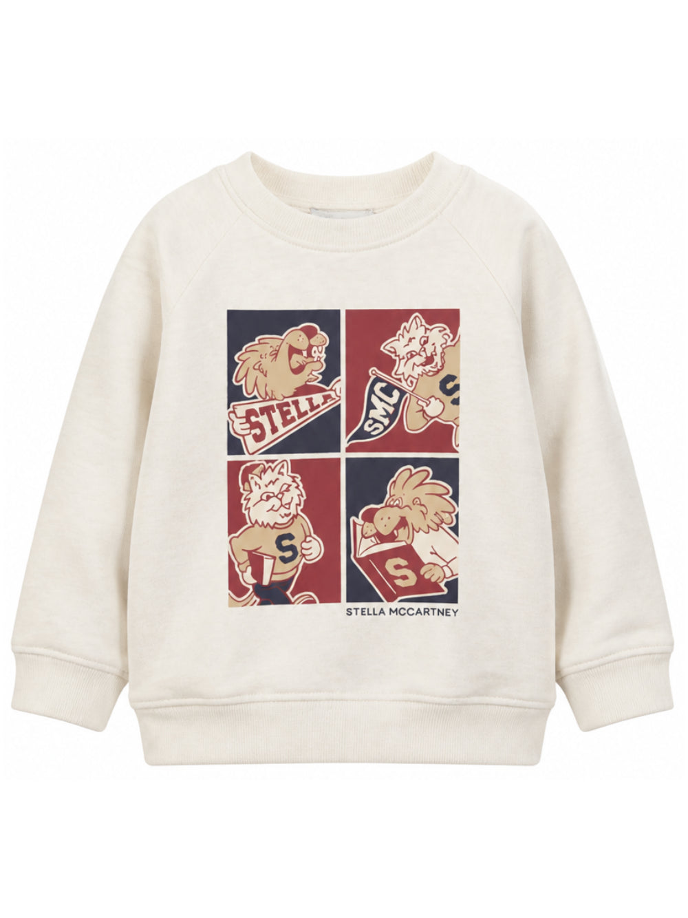 Felpa per bambino Stella McCartney Kids bianca con stampa grafica TZ4Q40 Z3059 870 STELLA McCARTNEY KIDS 
