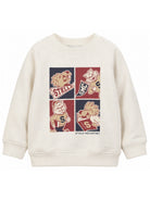 Felpa per bambino Stella McCartney Kids bianca con stampa grafica TZ4Q40 Z3059 870 STELLA McCARTNEY KIDS 