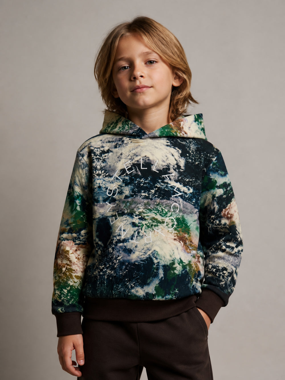 Felpa per bambino Stella McCartney Kids multicolore con stampa all-over TZ4R10 Z3959 999MC STELLA McCARTNEY KIDS 