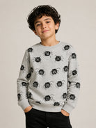 Felpa per bambino Stella McCartney Kids grigia con stampa ragnetti all-over TZ4R60 Z3962 807MC STELLA McCARTNEY KIDS 