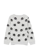 Felpa per bambino Stella McCartney Kids grigia con stampa ragnetti all-over TZ4R60 Z3962 807MC STELLA McCARTNEY KIDS 