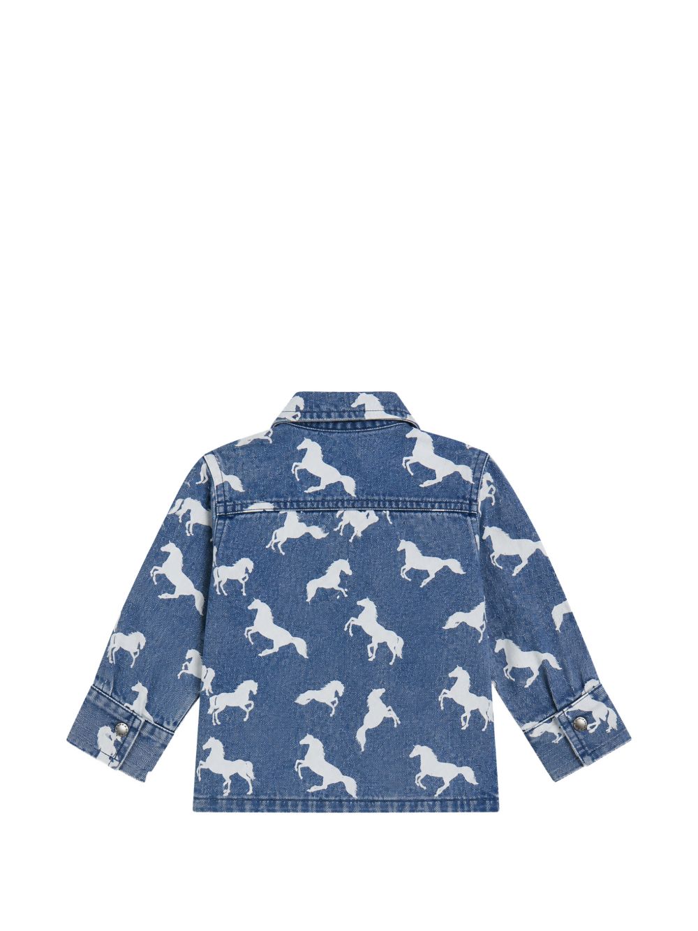 Camicia per neonato Stella McCartney Kids in denim con stampa grafica TZ5300 Z4033 664BL STELLA McCARTNEY KIDS 
