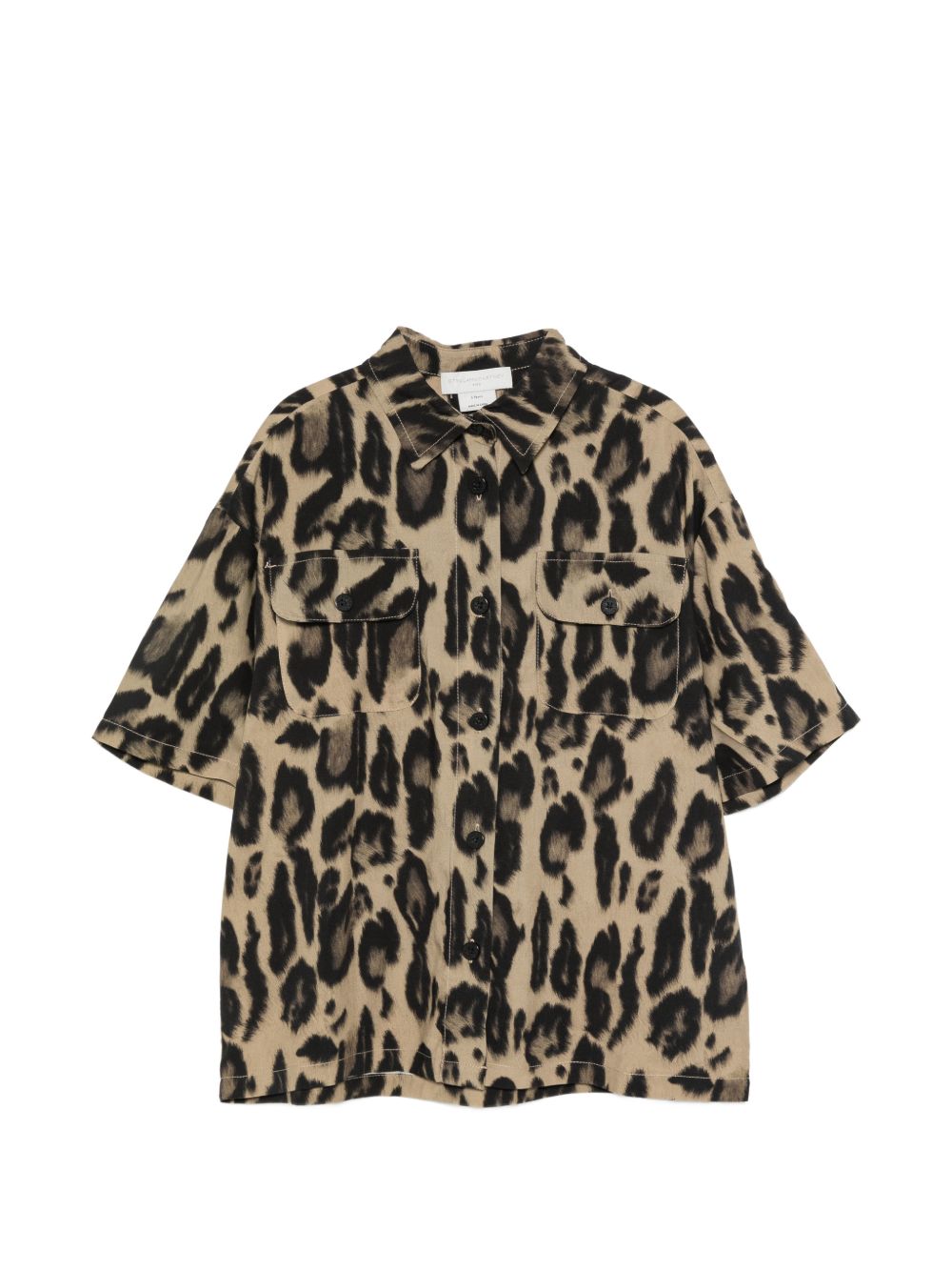 Camicia per bambina Stella McCartney Kids beige con stampa leopardata TZ5A23 Z3923 132NE STELLA McCARTNEY KIDS 