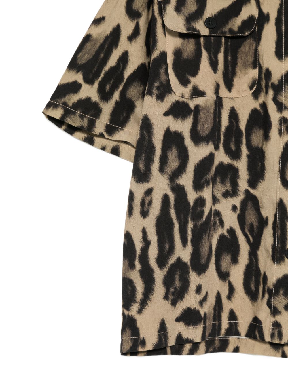Camicia per bambina Stella McCartney Kids beige con stampa leopardata TZ5A23 Z3923 132NE STELLA McCARTNEY KIDS 