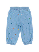 Jeans per neonata Stella McCartney Kids denim con ricamo floreale all-over TZ6020 Z3892 606EM STELLA McCARTNEY KIDS 