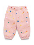Pantaloni per neonato Stella McCartney Kids rosa con stampa grafica all-over TZ6030 Z4021 507MC STELLA McCARTNEY KIDS 