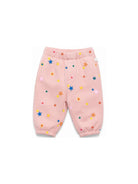 Pantaloni per neonato Stella McCartney Kids rosa con stampa grafica all-over TZ6030 Z4021 507MC STELLA McCARTNEY KIDS 