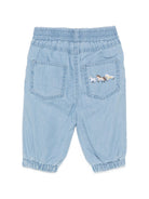Jeans per neonato Stella McCartney Kids in denim con cavalli ricamati TZ6040 Z0161 600 STELLA McCARTNEY KIDS 