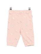 Pantaloni sportivi per neonata Stella McCartney Kids rosa con stampa cavalli TZ6110 Z4024 50MEM STELLA McCARTNEY KIDS 