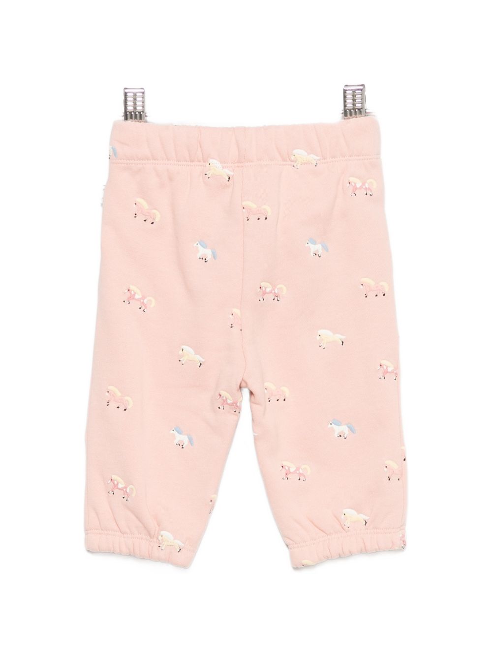 Pantaloni sportivi per neonata Stella McCartney Kids rosa con stampa cavalli TZ6110 Z4024 50MEM STELLA McCARTNEY KIDS 