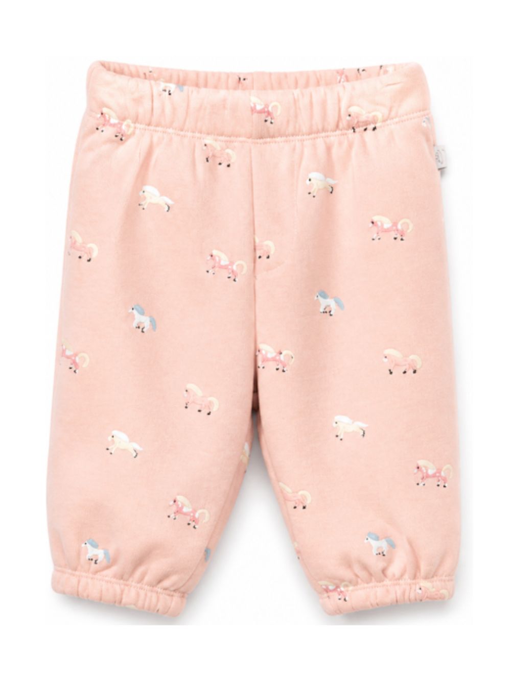 Pantaloni sportivi per neonata Stella McCartney Kids rosa con stampa cavalli TZ6110 Z4024 50MEM STELLA McCARTNEY KIDS 