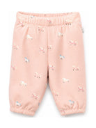 Pantaloni sportivi per neonata Stella McCartney Kids rosa con stampa cavalli TZ6110 Z4024 50MEM STELLA McCARTNEY KIDS 