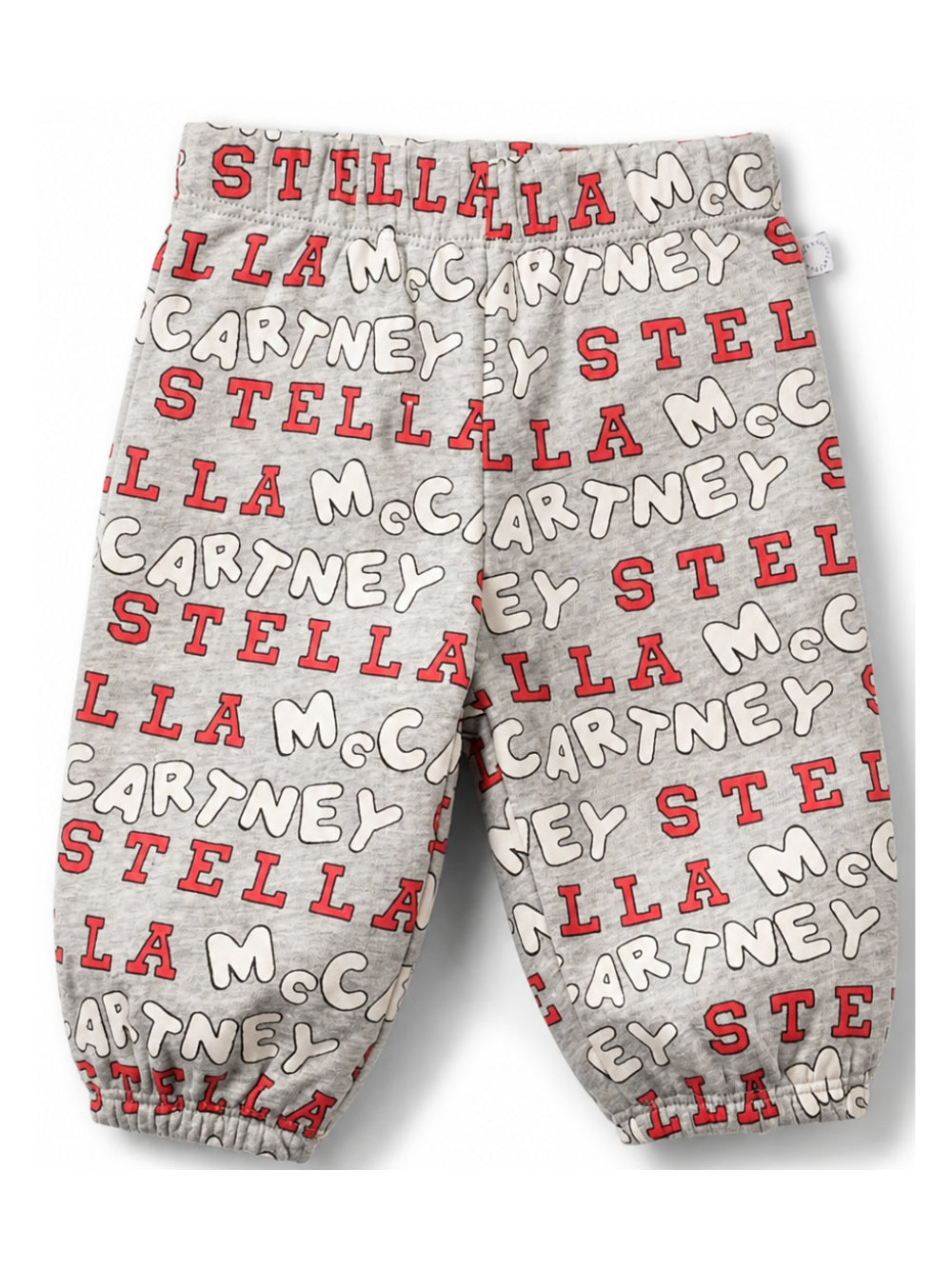 Pantaloni sportivi per neonato Stella McCartney Kids grigi con scritta logo TZ6360 Z4013 807MC STELLA McCARTNEY KIDS 