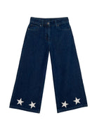 Jeans per bambina Stella McCartney Kids in denim a gamba ampia TZ6B20 Z0746 665 STELLA McCARTNEY KIDS 