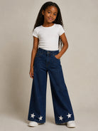 Jeans per bambina Stella McCartney Kids in denim a gamba ampia TZ6B20 Z0746 665 STELLA McCARTNEY KIDS 