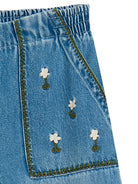 Jeans per bambina Stella McCartney Kids in denim a gamba ampia TZ6C00 Z0746 606 STELLA McCARTNEY KIDS 