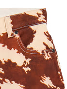 Pantaloni per bambina Stella McCartney Kids marrone a gamba ampia TZ6C20 Z3899 189MA STELLA McCARTNEY KIDS 