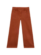 Jeans dritti per bambino Stella McCartney Kids marroni con ricamo TZ6C40 Z0156 307 STELLA McCARTNEY KIDS 