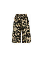Pantaloni per bambina Stella McCartney Kids beige a gamba ampia leopardati TZ6C70 Z3923 132NE STELLA McCARTNEY KIDS 