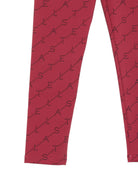 Leggings per bambina Stella McCartney Kids rosso con stampa logo all-over TZ6D50 Z3919 416NE STELLA McCARTNEY KIDS 