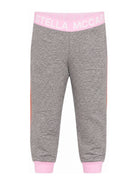 Leggings per bambina Stella McCartney Kids grigio con elastico in vita TZ6D90 Z3968 999 STELLA McCARTNEY KIDS 