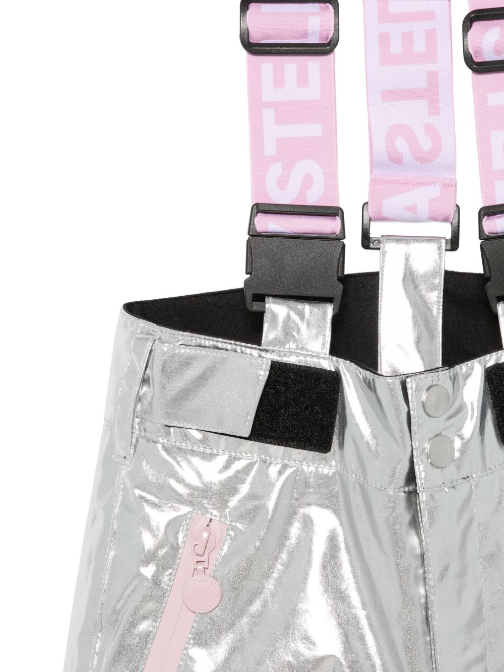 Pantaloni da sci per bambina Stella McCartney Kids argento con design patchwork TZ6E00 Z3967 925 STELLA McCARTNEY KIDS 