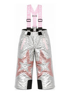 Pantaloni da sci per bambina Stella McCartney Kids argento con design patchwork TZ6E00 Z3967 925 STELLA McCARTNEY KIDS 