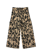 Pantaloni cargo per bambina Stella McCartney Kids beige con stampa animalier TZ6E20 Z4041 132NE STELLA McCARTNEY KIDS 