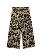 Pantaloni cargo per bambina Stella McCartney Kids beige con stampa animalier TZ6E20 Z4041 132NE STELLA McCARTNEY KIDS 