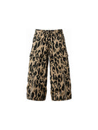 Pantaloni cargo per bambina Stella McCartney Kids beige con stampa animalier TZ6E20 Z4041 132NE STELLA McCARTNEY KIDS 