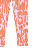 Leggings per bambina Stella McCartney Kids multicolore con logo all-over TZ6E70 Z4189 50GMC STELLA McCARTNEY KIDS 