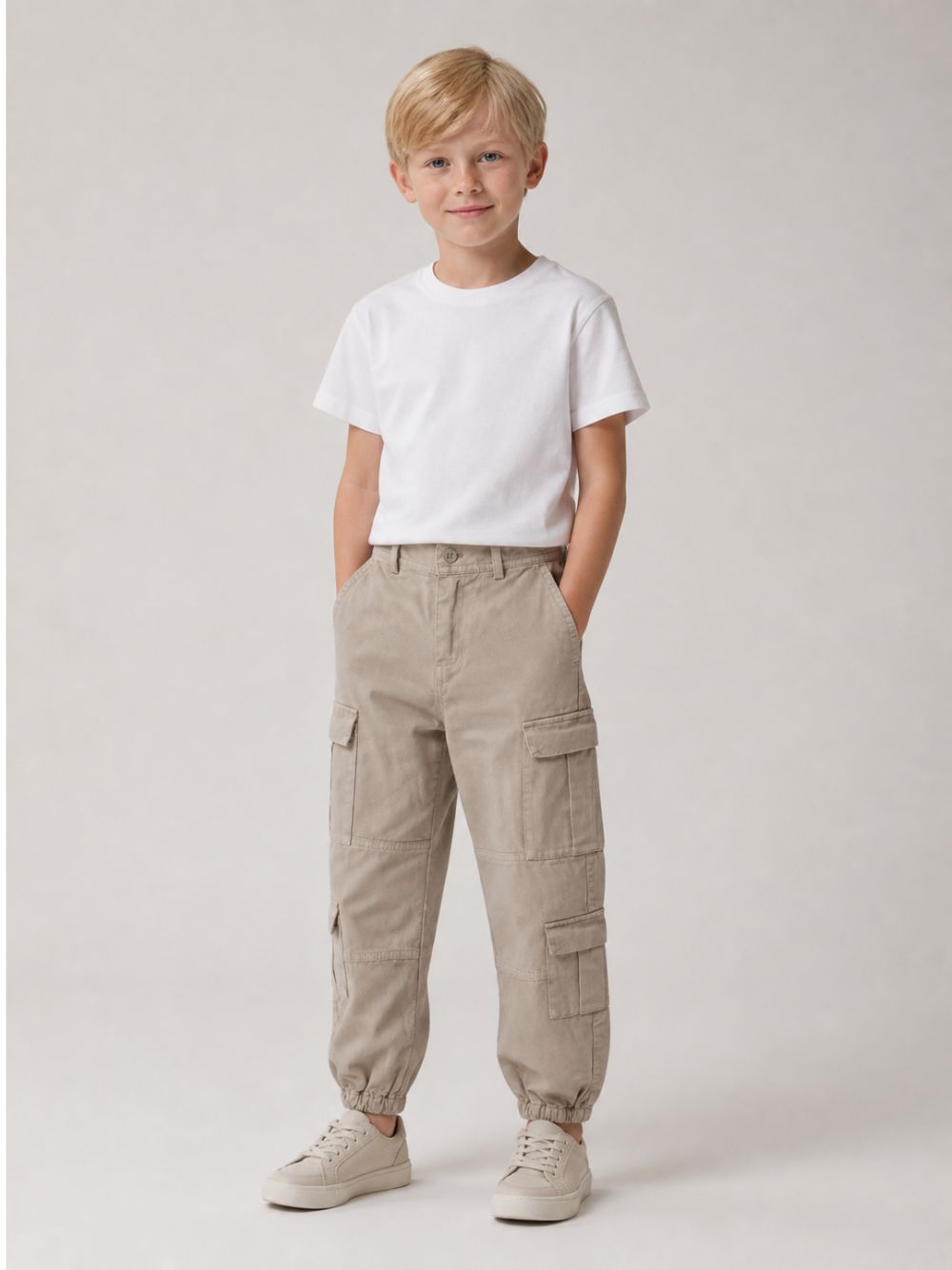 Pantaloni per bambino Stella McCartney Kids verde con stampa cactus TZ6H20 Z0628 774 STELLA McCARTNEY KIDS 
