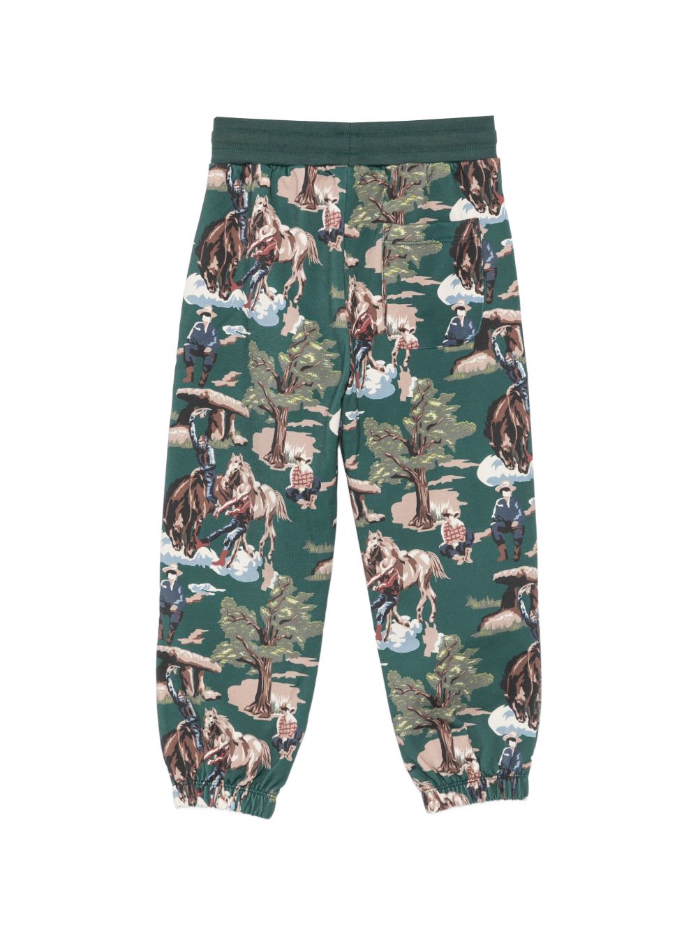 Pantaloni per bambino Stella McCartney Kids verde con stampa grafica TZ6H60 Z3951 737MC STELLA McCARTNEY KIDS 