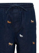 Jeans dritti per bambino Stella McCartney Kids in denim con coulisse TZ6I10 Z4062 620EM STELLA McCARTNEY KIDS 