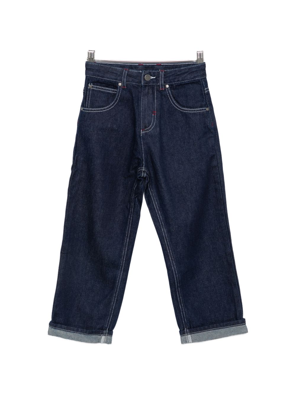Pantaloni per bambino Stella McCartney Kids in denim con cuciture a contrasto TZ6I30 Z0746 630 STELLA McCARTNEY KIDS 