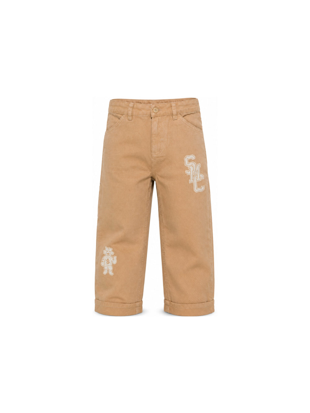 Pantaloni per bambino Stella McCartney Kids beige con stampa logo TZ6I40 Z2661 132 STELLA McCARTNEY KIDS 