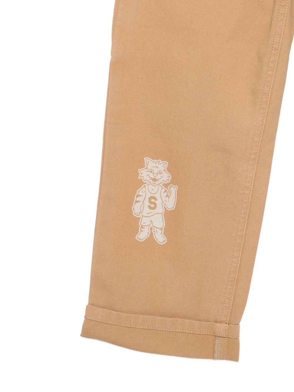 Pantaloni per bambino Stella McCartney Kids beige con stampa logo TZ6I40 Z2661 132 STELLA McCARTNEY KIDS 