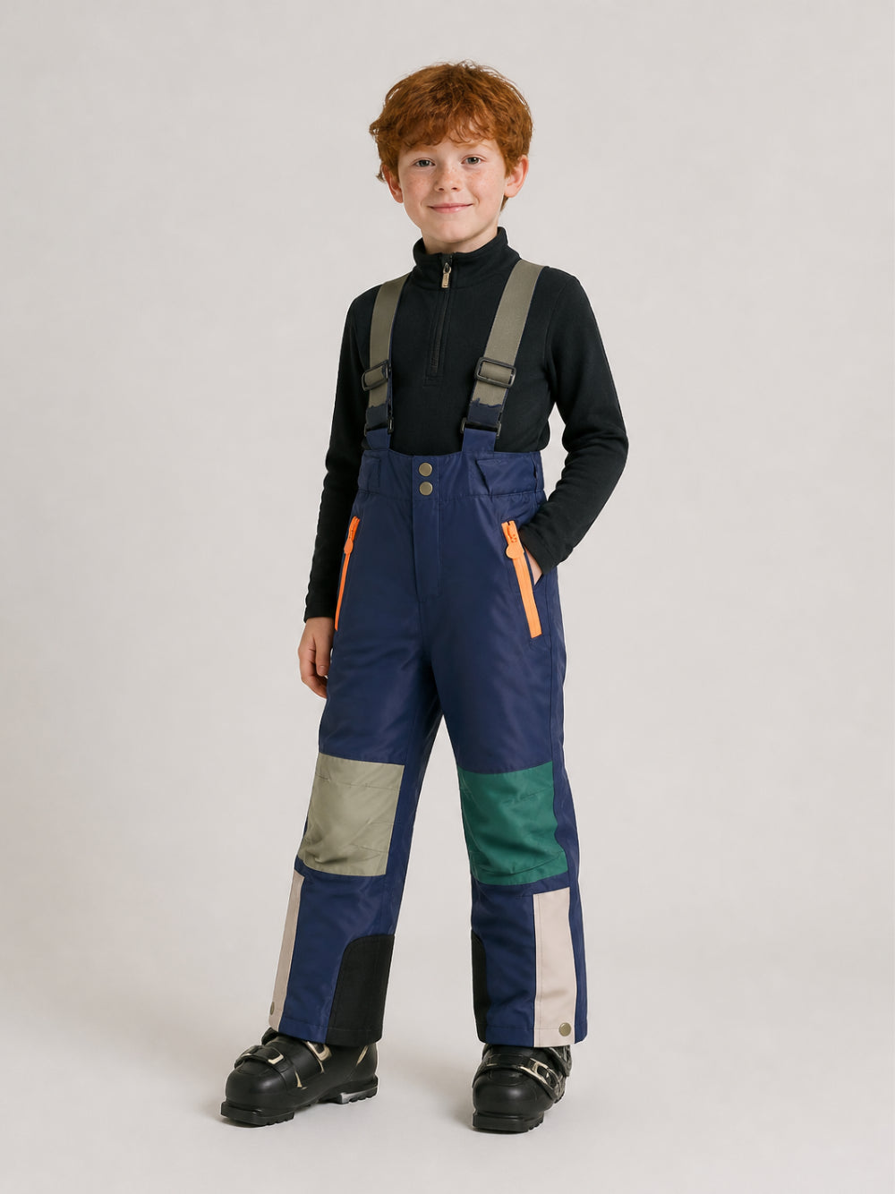 Tuta da neve per bambino Stella McCartney Kids blu con design color-block TZ6L60 Z0432 999 STELLA McCARTNEY KIDS 