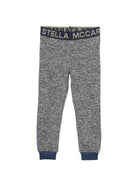 Leggings per bambina Stella McCartney Kids grigio con elastico in vita TZ6L70 Z3968 999 STELLA McCARTNEY KIDS 