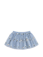 Gonna per neonata Stella McCartney Kids azzurra con ricamo TZ7011 Z3866 61EEM STELLA McCARTNEY KIDS 